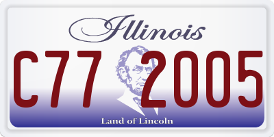 IL license plate C772005