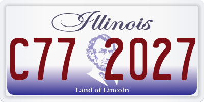 IL license plate C772027