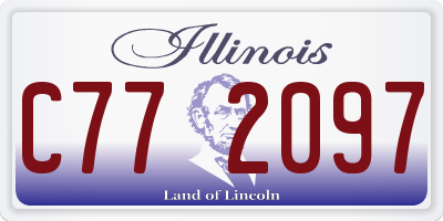 IL license plate C772097