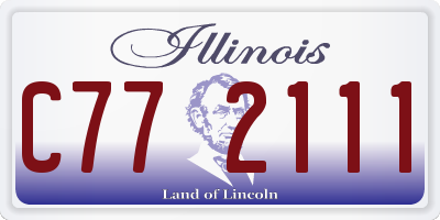 IL license plate C772111