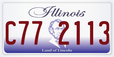 IL license plate C772113
