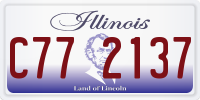 IL license plate C772137
