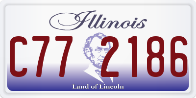 IL license plate C772186