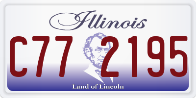 IL license plate C772195