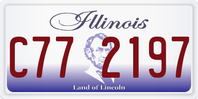 IL license plate C772197