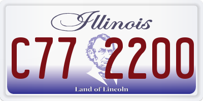 IL license plate C772200