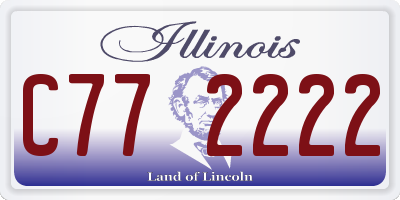 IL license plate C772222