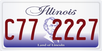 IL license plate C772227