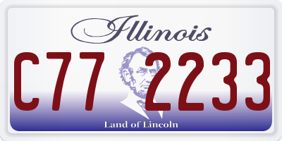 IL license plate C772233