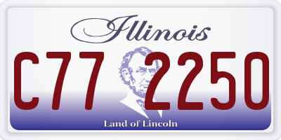 IL license plate C772250
