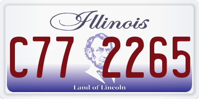 IL license plate C772265