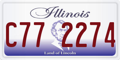 IL license plate C772274