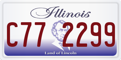 IL license plate C772299
