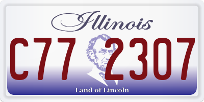 IL license plate C772307