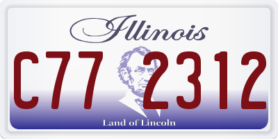 IL license plate C772312