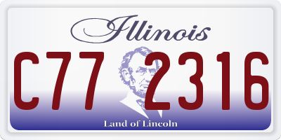 IL license plate C772316