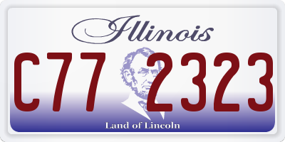 IL license plate C772323