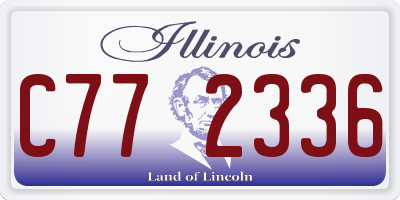 IL license plate C772336