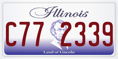 IL license plate C772339