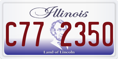 IL license plate C772350
