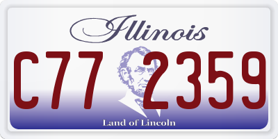IL license plate C772359