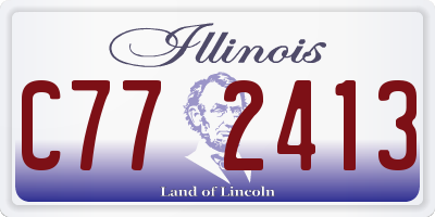 IL license plate C772413