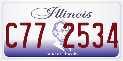 IL license plate C772534