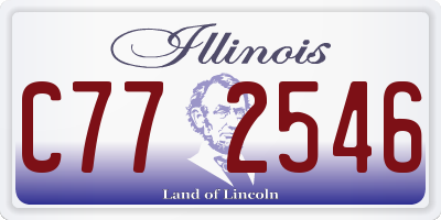 IL license plate C772546
