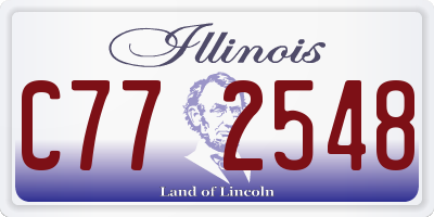 IL license plate C772548