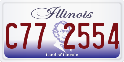 IL license plate C772554