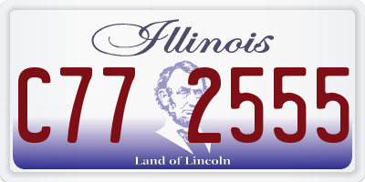 IL license plate C772555