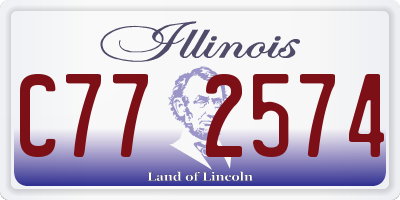 IL license plate C772574