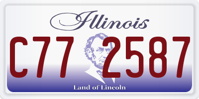 IL license plate C772587