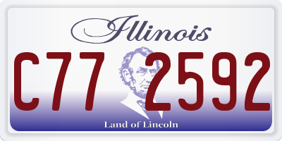 IL license plate C772592
