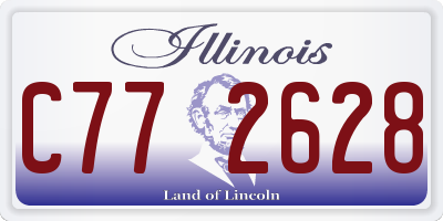 IL license plate C772628