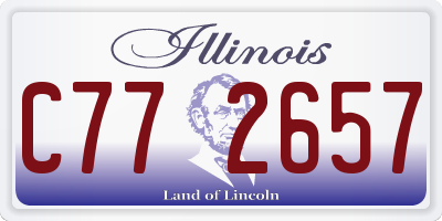 IL license plate C772657