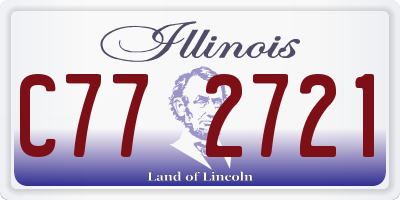 IL license plate C772721