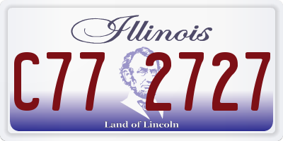 IL license plate C772727