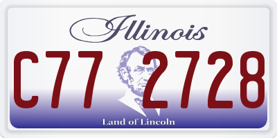IL license plate C772728