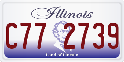 IL license plate C772739