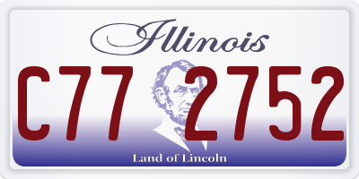 IL license plate C772752