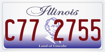 IL license plate C772755
