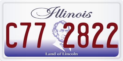 IL license plate C772822