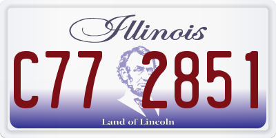 IL license plate C772851