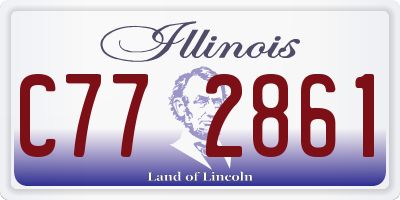 IL license plate C772861
