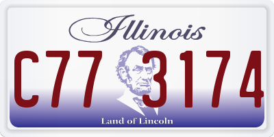 IL license plate C773174