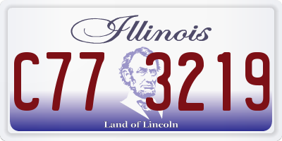 IL license plate C773219