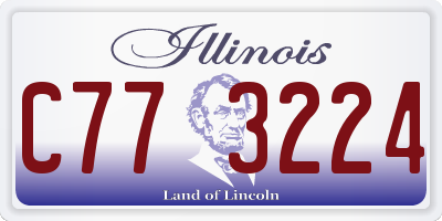 IL license plate C773224