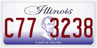 IL license plate C773238