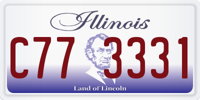 IL license plate C773331